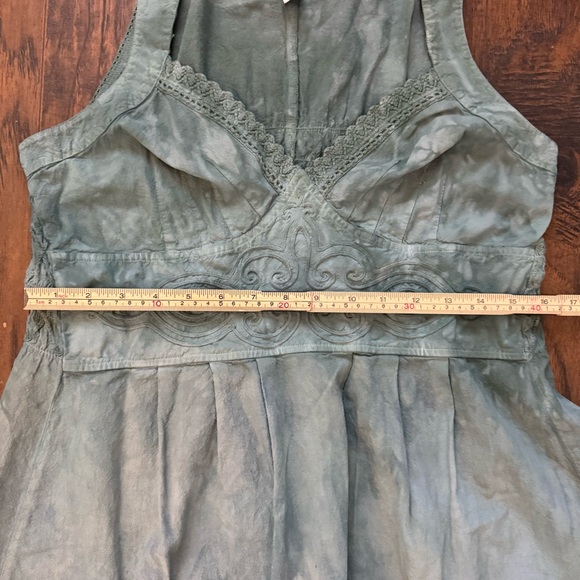 Gretty Zreger Medium Sage Green Embroidered Sundress - Picture 4 of 7